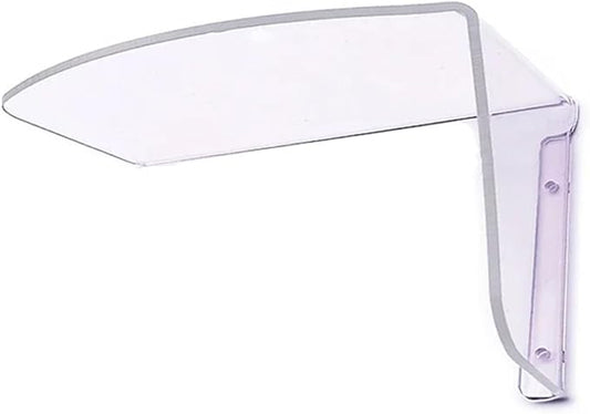 Waterproof Acrylic Rain Cover For Outdoor Electronic Or Mechanical Lock, Transparent Protective Housing For Access Control Systems, 155X110x100mm(Left)