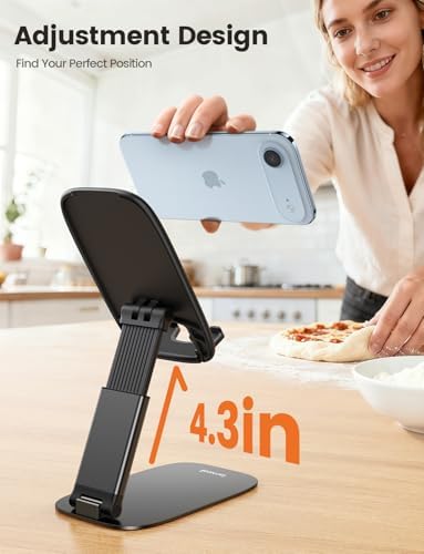 Lamicall Ultra-Thin Foldable Cell Phone Stand for Desk