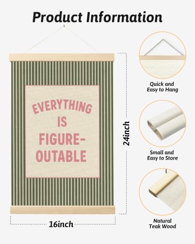 FGFK Positive Affirmations Wall Art Poster Hanger Frame 16x24 Inch