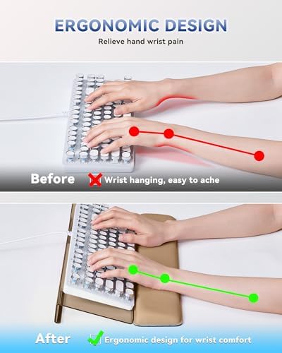 Laborio Computer Keyboard Wrist Rest, Keyboard Riser Stand for Desktop