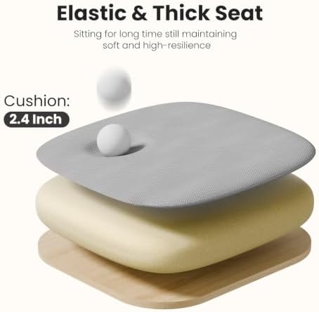 DUMOS Ergonomic Office Chair, Executive Desk Chair with Lumbar Support