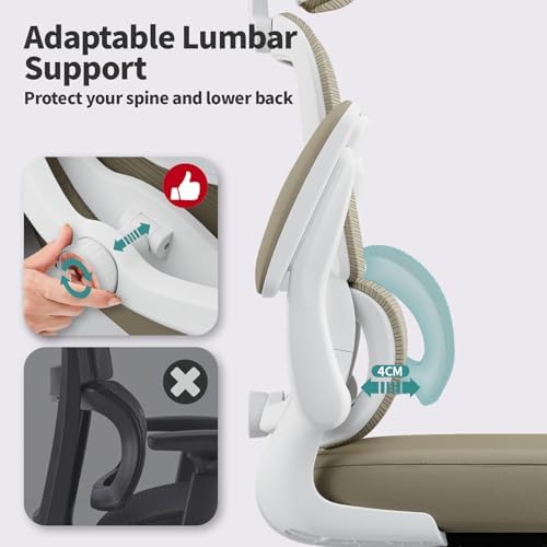 TRALT Office Chair Ergonomic Desk Chair - Gaming Chair with Lumbar Support