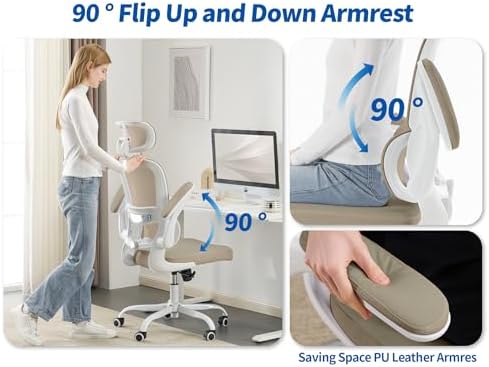 TRALT Ergonomic Office Chair Desk Chair with Adjustable Lumbar Support