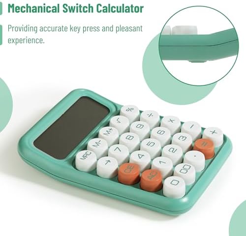 Mr. Pen- Mechanical Switch Calculator, 12 Digit Large LCD Display