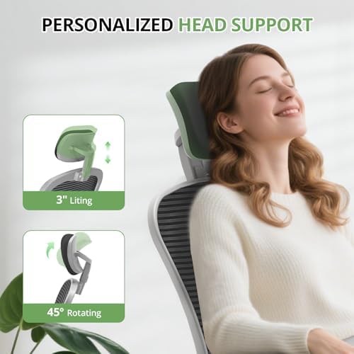 Synorla Office Chair|330LBS Capacity Ergonomic Desk Chair