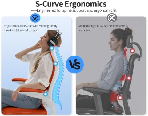 TRALT Office Chair Ergonomic Desk Chair - Gaming Chair with Lumbar Support