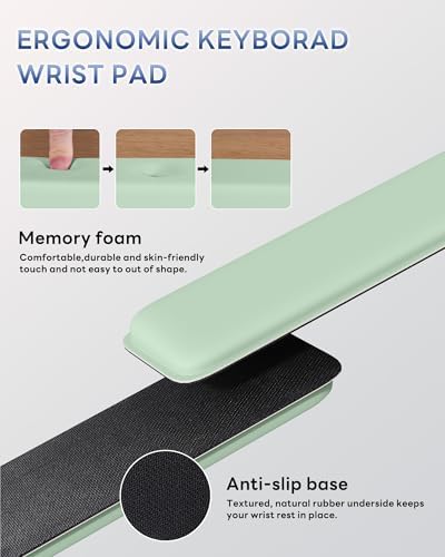 Laborio Computer Keyboard Wrist Rest, Keyboard Riser Stand for Desktop