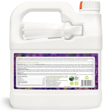 EcoVenger All Purpose Home Insect Control 1/2 Gallon with Trigger Sprayer, for Fleas, Fruit Flies, Gnats, Moths, Roaches, Spiders, Fast Kill