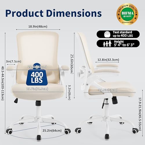 Ergonomic Office Chair Desk Chair with Adjustable Lumbar Support