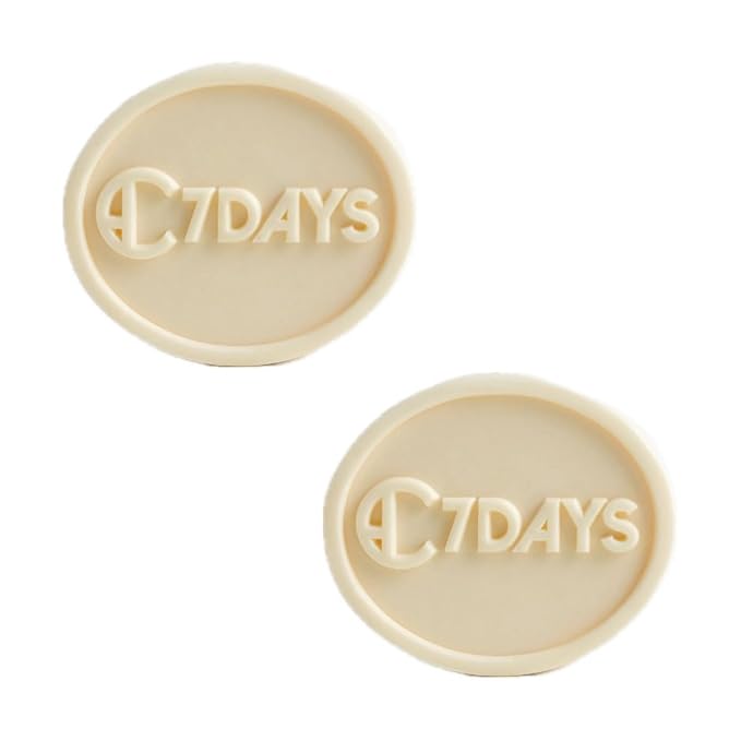 CDH7DAYS EWG VERIFIED VEGAN BAR SOAP/HANDMADE (MADE IN KOREA) Natural Body Soap Bar, Plant-Based, Handmade SOFT MILKY SOAP (Recommendation for MOTHER) (2, PEACH)