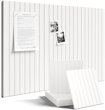 Fluxynara 36" x 24" Large Felt Bulletin Board, Milky White