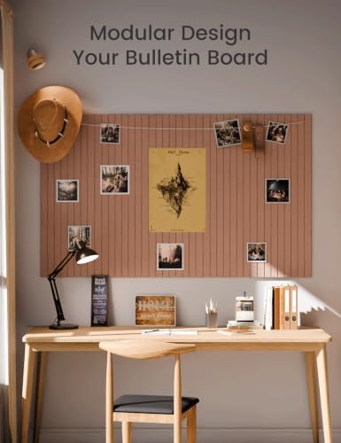 Fluxynara 48" x 36" Large Felt Bulletin Board, Terracotta