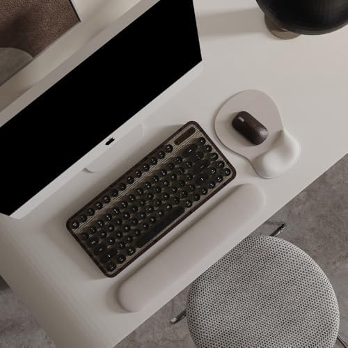 ErgoComfort Gel Wrist Rest Mouse Pad-Ergonomic Office Mousepad with Wrist Support-Non-Slip, Design Desk Accessories Mat for Home&Game Decor (03Silver Surge)