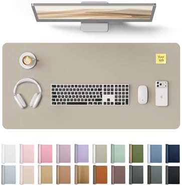 YSAGi Desk Protector&Blotter, Non-Slip Waterproof Leather Mouse Pad