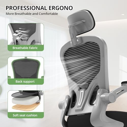 Synorla Office Chair|330LBS Capacity Ergonomic Desk Chair