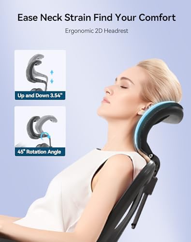 SIHOO M57 Ergonomic Office Chair, Mesh Back Desk Chair with 3D Armrests