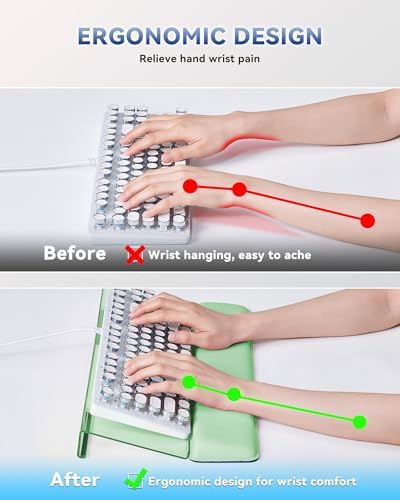 Laborio Computer Keyboard Wrist Rest, Keyboard Riser Stand for Desktop