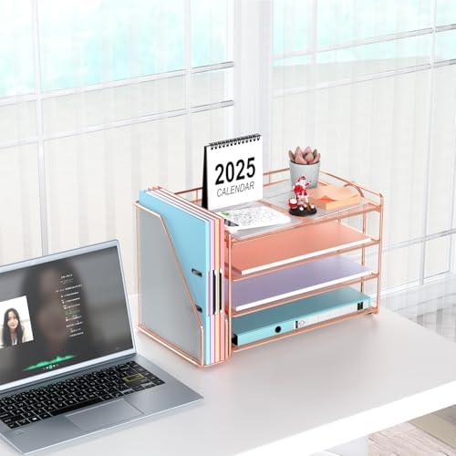 gianotter 4-Tier Paper Organizer With Magazine Holder