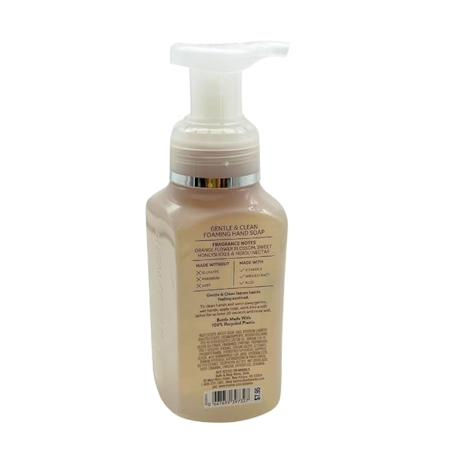 Bath & Body Works Gentle & Clean Foaming Hand Soap 8.75 fl oz (Sun-Washed Citrus & Backyard Honeysuckle)