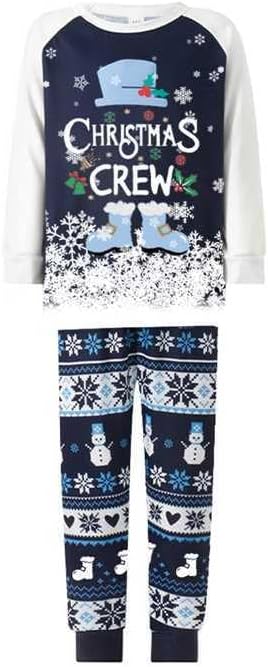 Christmas Family Pajamas Set Matching Holiday Plaid Sleepwear Set Reindeer/Tree Print Loungewear for Xmas Eve