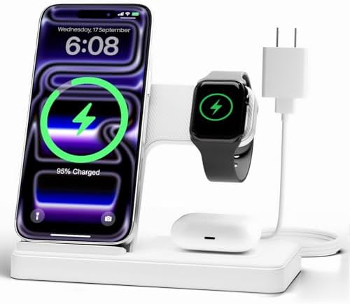 GETPALS Wireless Charger iPhone Charging Station for Apple Multiple Devices