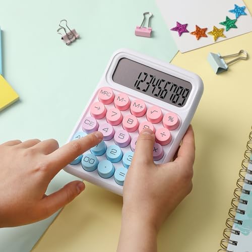 Mr. Pen- Mechanical Switch Calculator, 12 Digit Large LCD Display