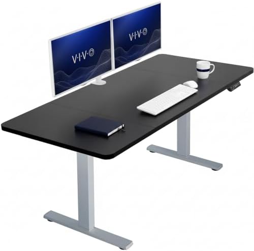 VIVO Black 60 x 30 in Standing Desk, DESK-KIT-1G6B-30
