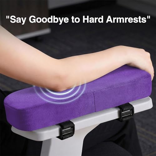 Smiry Memory Foam Office Chair Armrest Pads, Non-Slip Armrest Cushion