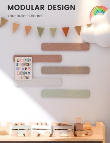 Fluxynara 13" x 2" Felt Wall Panels, Boho