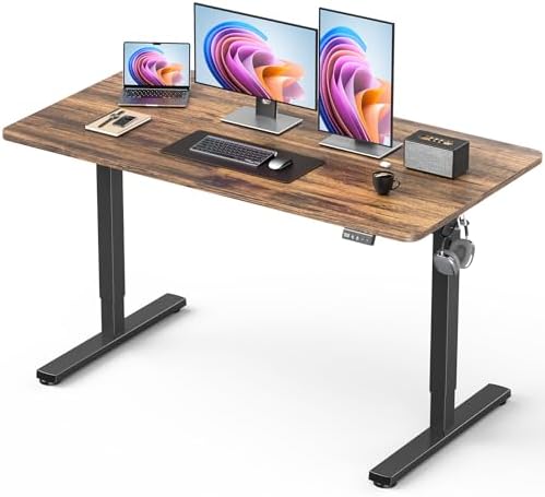 48" Large Electric Standing Desk Adjustable Height for Home Office