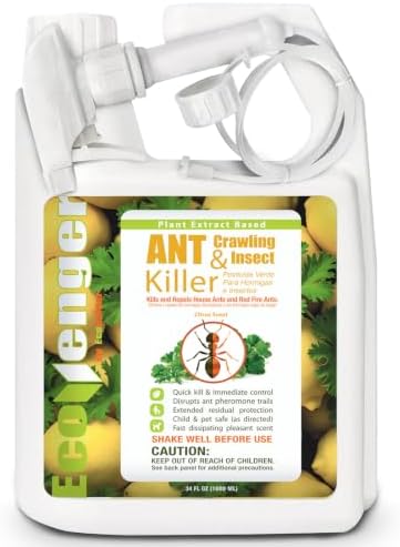 EcoVenger® Ant Killer & Nest Treatment (32 OZ), Fast Kills House Ants, Fire Ants, Lasting Repellency, Safe for Children & Pets