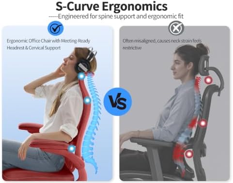 TRALT Office Chair Ergonomic Desk Chair - Gaming Chair with Lumbar Support