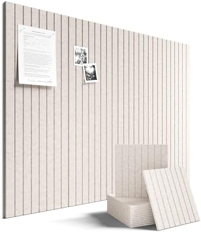 Fluxynara 48" x 36" Large Felt Bulletin Board, Oatmeal