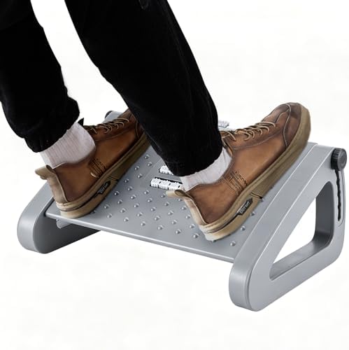 CasaZenith Foot Rest, Six Heights Adjustable Foot Rest Under Desk at Work
