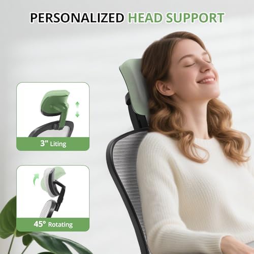 Synorla Office Chair|330LBS Capacity Ergonomic Desk Chair