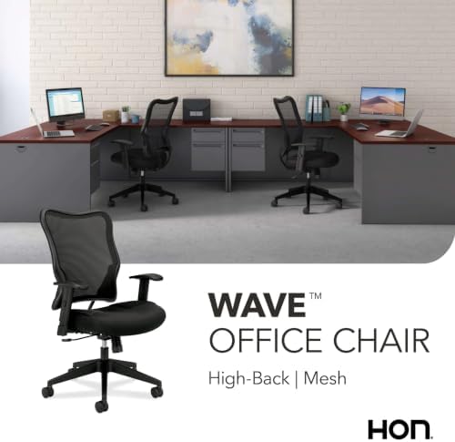 HON Wave Ergonomic Office Chair, Lumbar Support, Desk Chair, Black