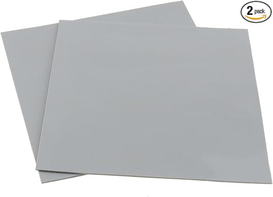 MEETOOT 2PCS Heat Sink Thermal Conductive Silicone Pad Insulated Thermal Conductive Sheet 100x100x1MM for Electrical Product Control Board and Motor Inside and Outside Pad