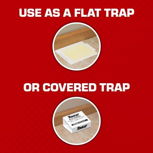 Tomcat Glue Boards with Eugenol for Enhanced Stickiness, 4 Sticky Traps