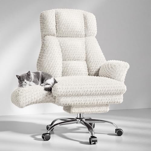 Big and Tall Office Chair, Flip Armrests for Pets & Cross Legged Sitting