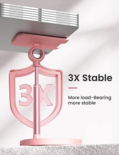 LISEN Cell Phone Stand iPhone Holder for Desk, Pink Gifts Gadgets Organizer