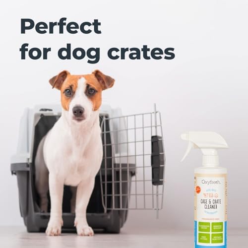 Oxyfresh Pemium Crate & Cage Cleaner – Safe, Bleach Free & Works Instantly | Professional Dog Crate & Small Animal & Bird Cage Odor Eliminator – Quickly Cleans, Removes Poop & Deodorizes Pet Odors