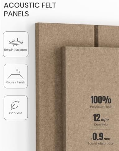 Fluxynara 48" x 36" Large Felt Bulletin Board, Taupe