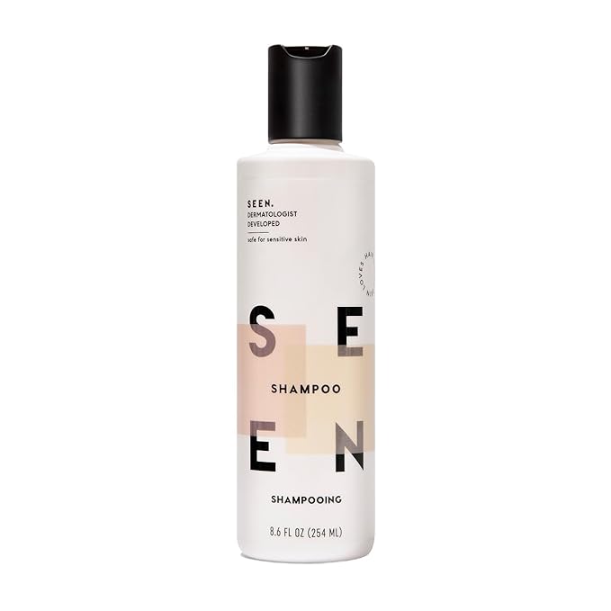 SEEN Shampoo - Scented - Non-Comedogenic & Hair Shampoo- Dermatologist-Developed - Safe for Sensitive & Acne Prone Skin
