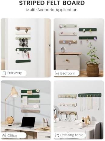 Fluxynara 13" x 2" Felt Wall Panels, Nordic Moss