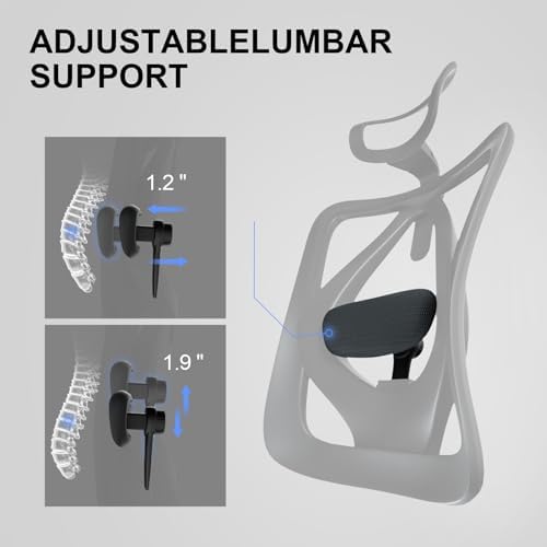 SIHOO M18 Ergonomic Office Chair, Upgraded Wheels, Mesh Back Desk Chair