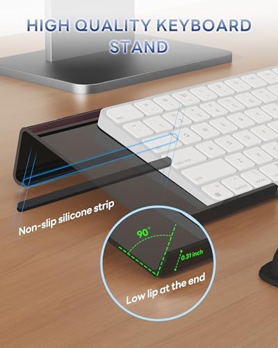 Laborio Computer Keyboard Wrist Rest, Keyboard Riser Stand for Desktop