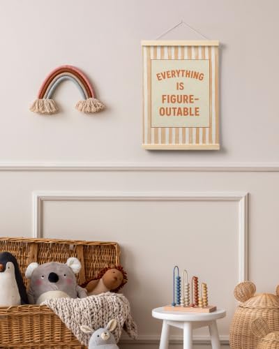 FGFK Everything Is Figureoutable Inspirational Wall Art Poster Hanger Frame