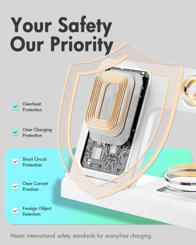 GETPALS Wireless Charger iPhone Charging Station for Apple Multiple Devices