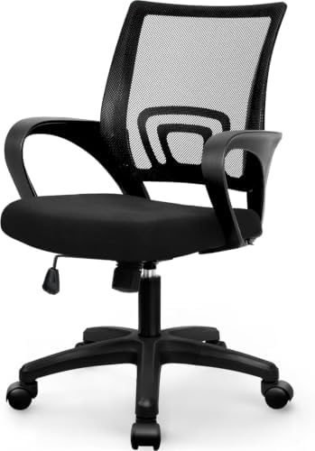 NEO CHAIR Office Computer Chair Ergonomic Mid-Back Desk Chair, Mesh Black