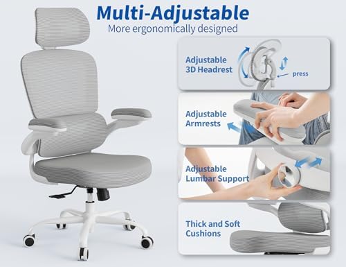 TRALT Office Chair Ergonomic Desk Chair - Gaming Chair with Lumbar Support